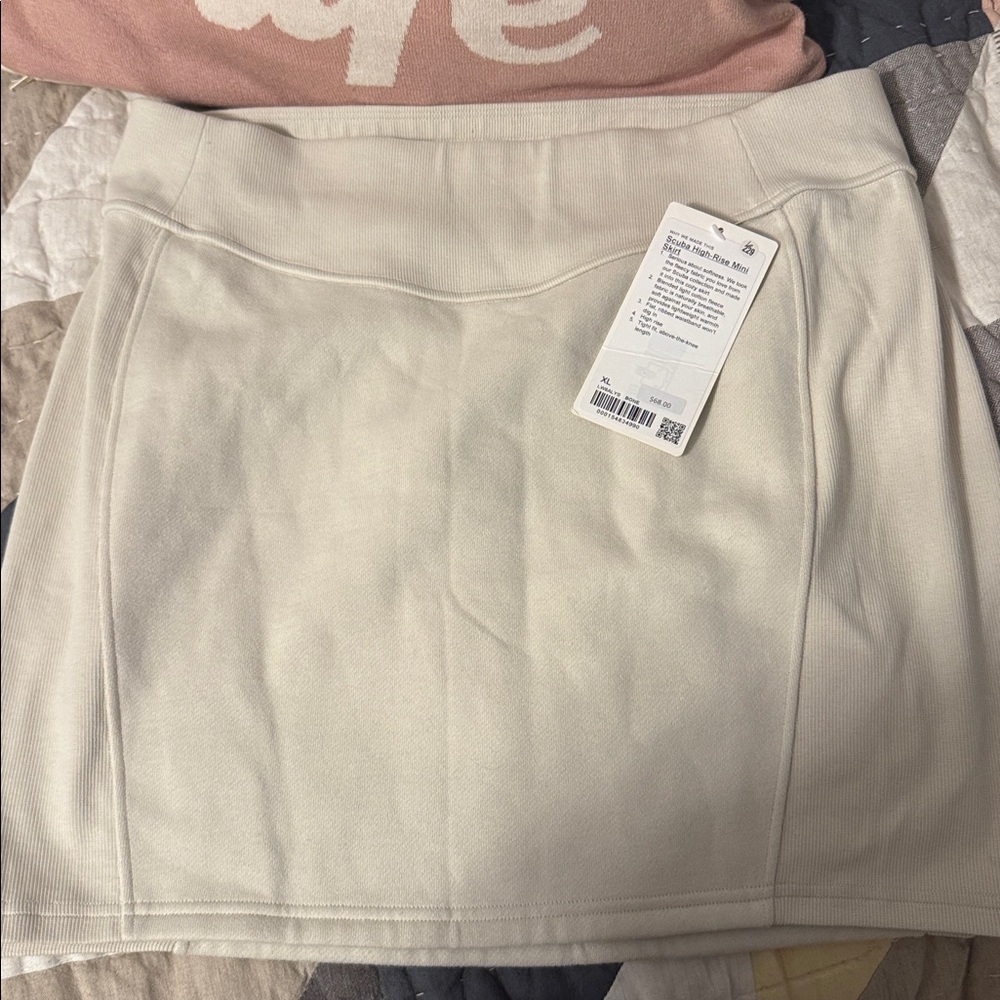 Lululemon Cream Mini Skirt